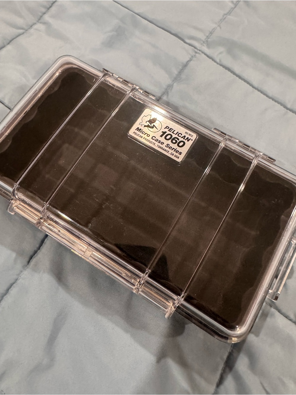 Pelican 1060 Micro Case Series - Clear with Black Insert